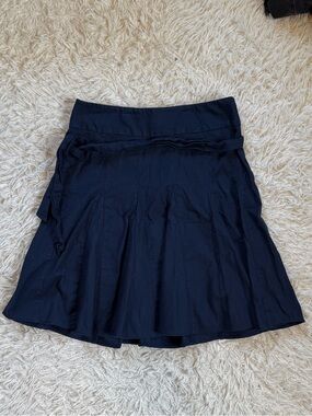 Vintage Guess Navy Pleated Skirt